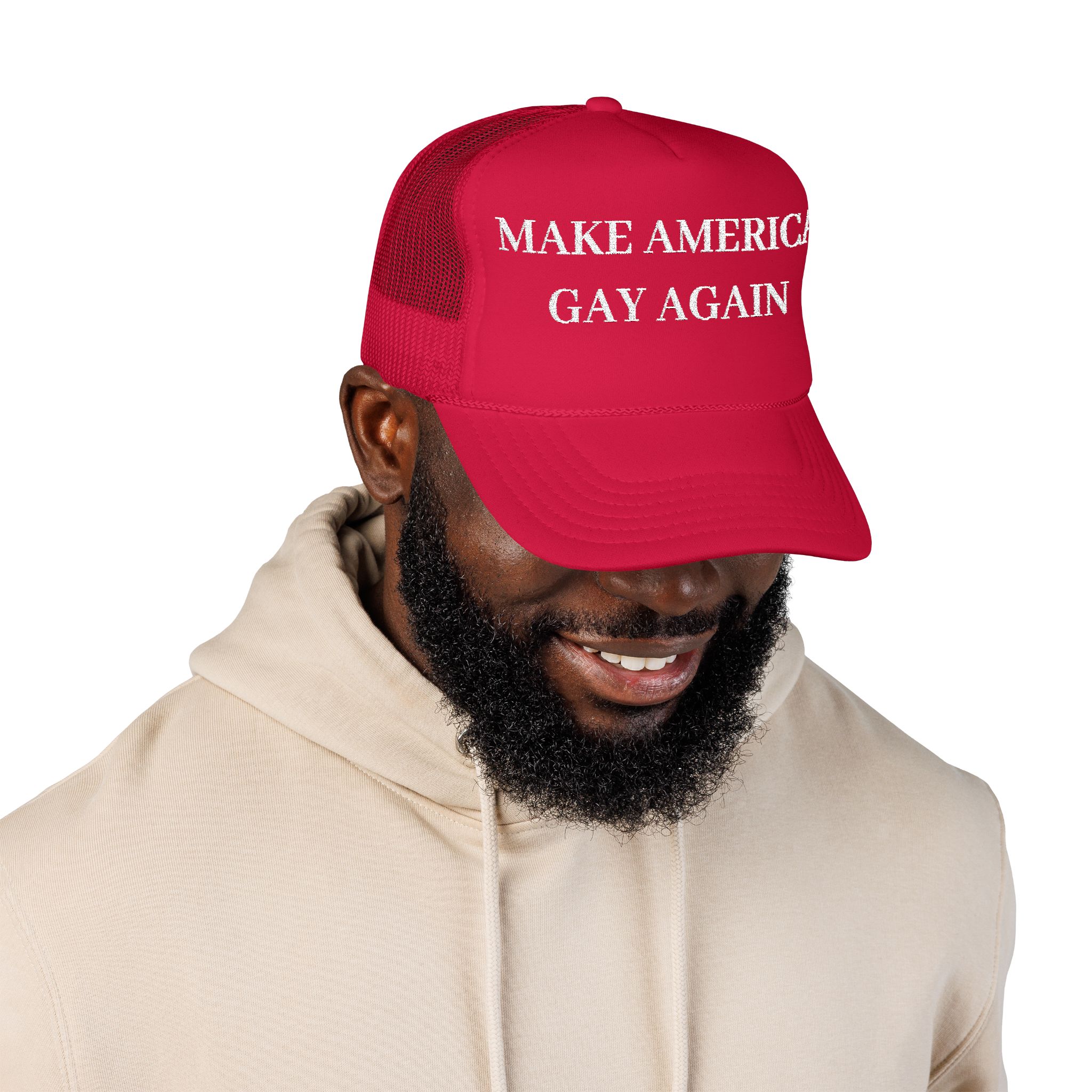 Foam Trucker Hat (Embroidery) - Image 4