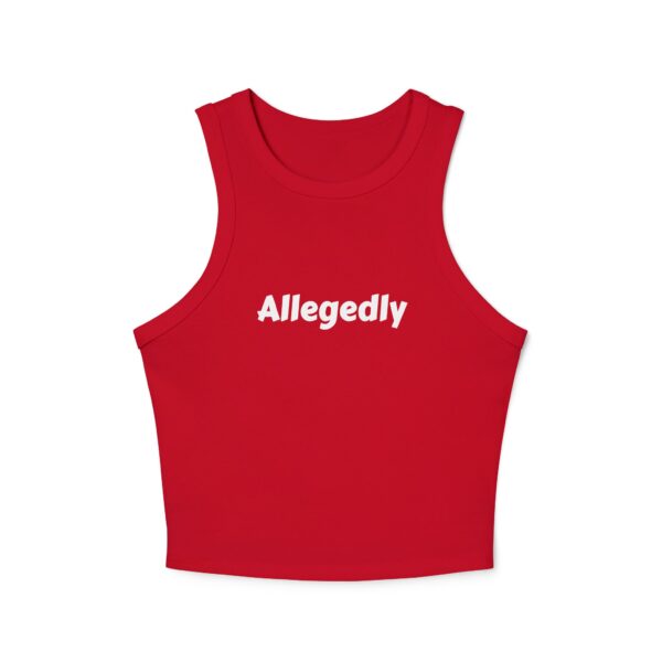 Racer Tank Allegedly Written Cursive Design - Image 9