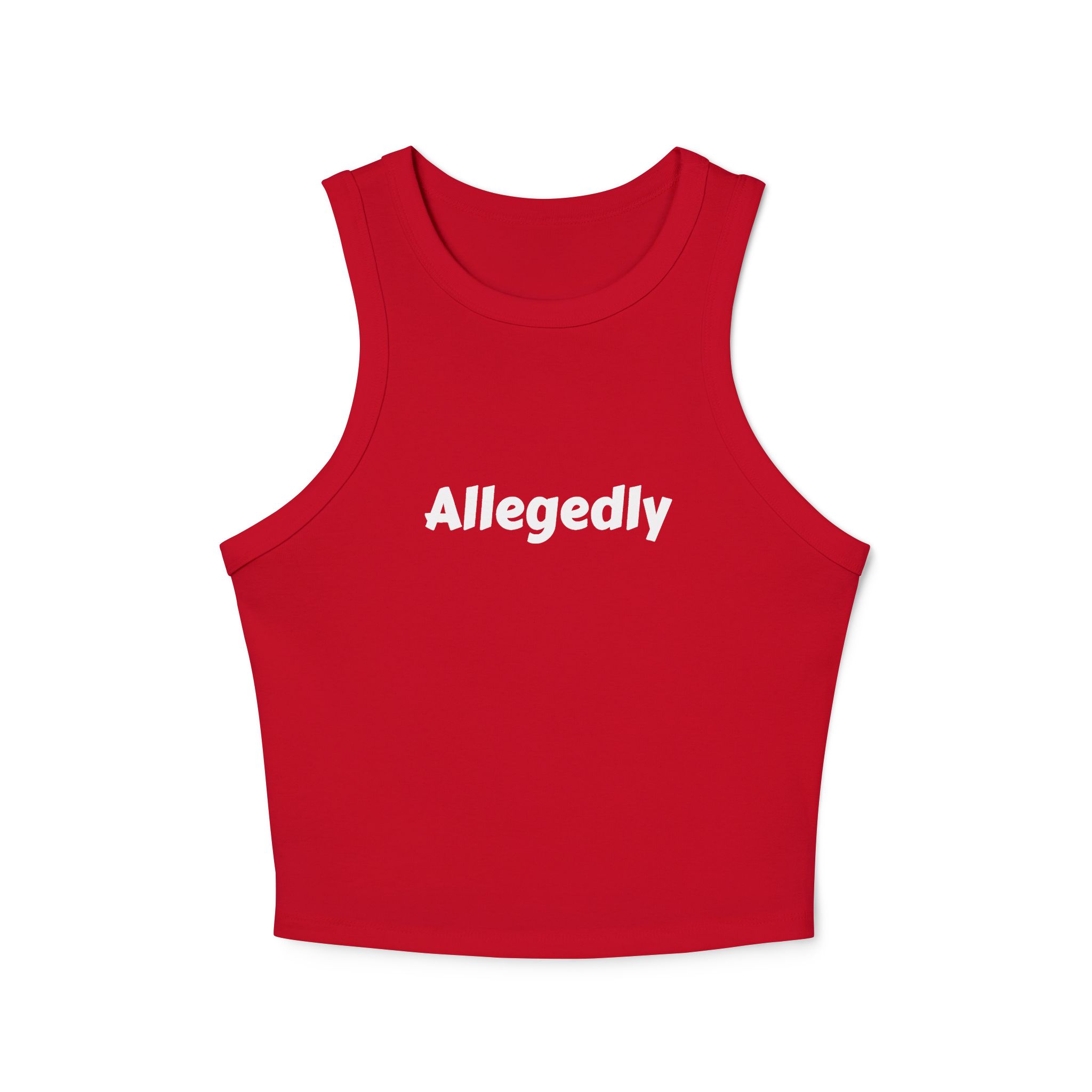 Racer Tank Allegedly Written Cursive Design - Image 9