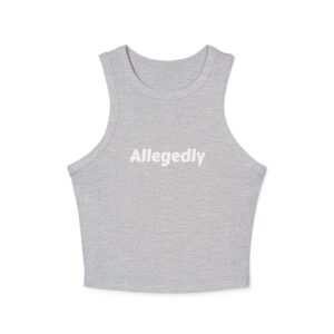 Racer Tank Allegedly Written Cursive Design