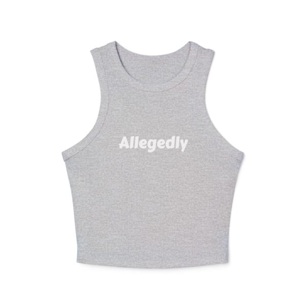 Racer Tank Allegedly Written Cursive Design