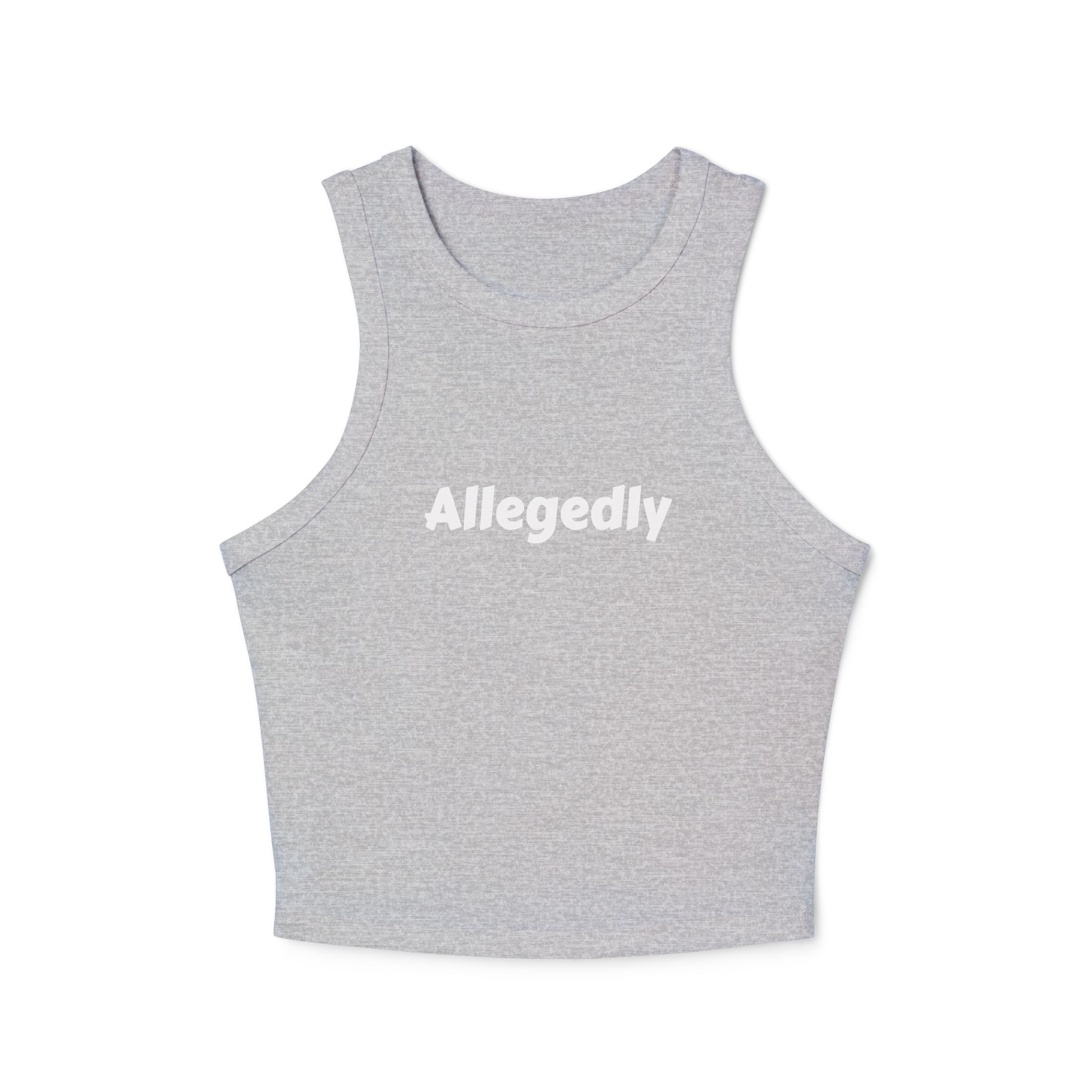 Racer Tank Allegedly Written Cursive Design