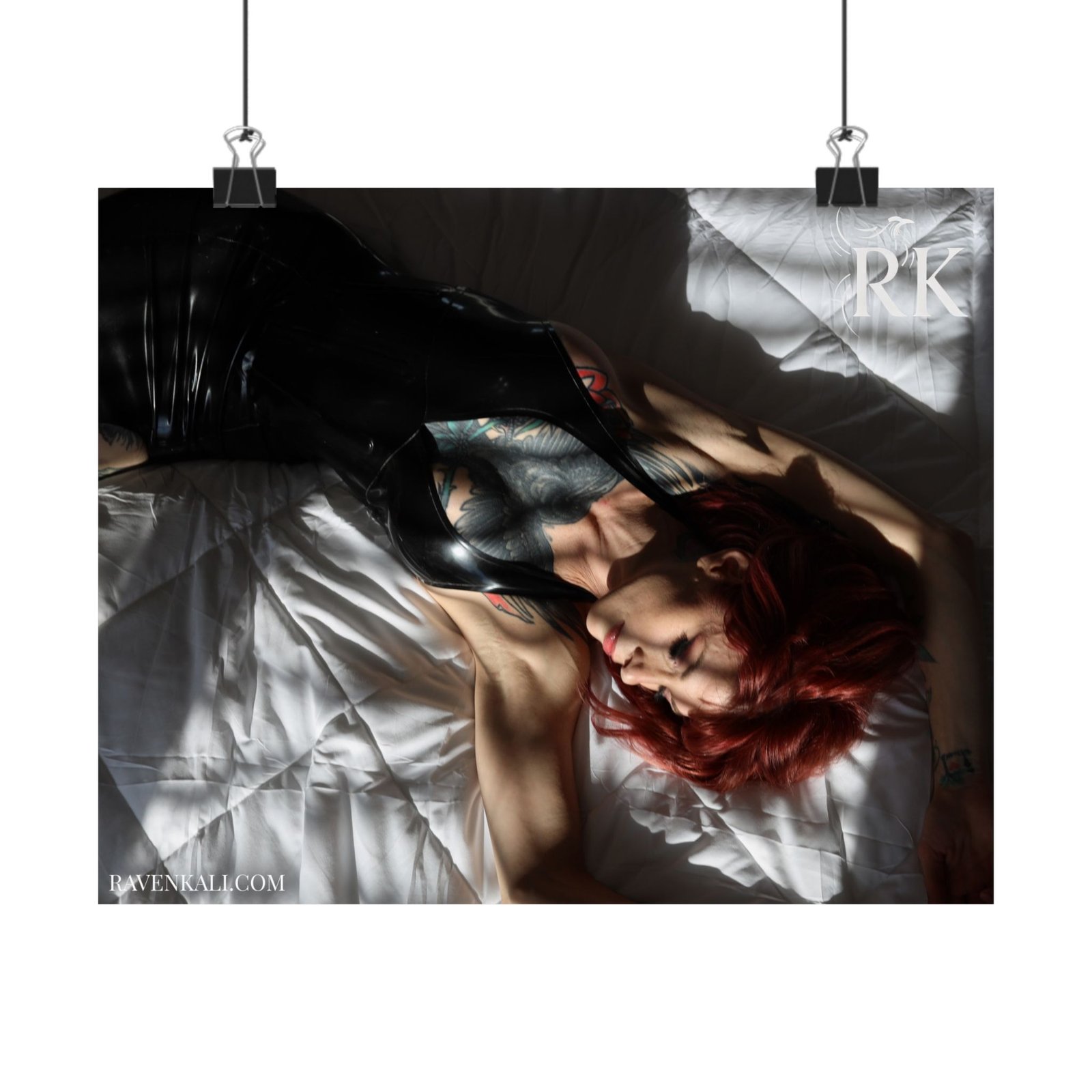 Raven Kali Peering Through Latex Poster