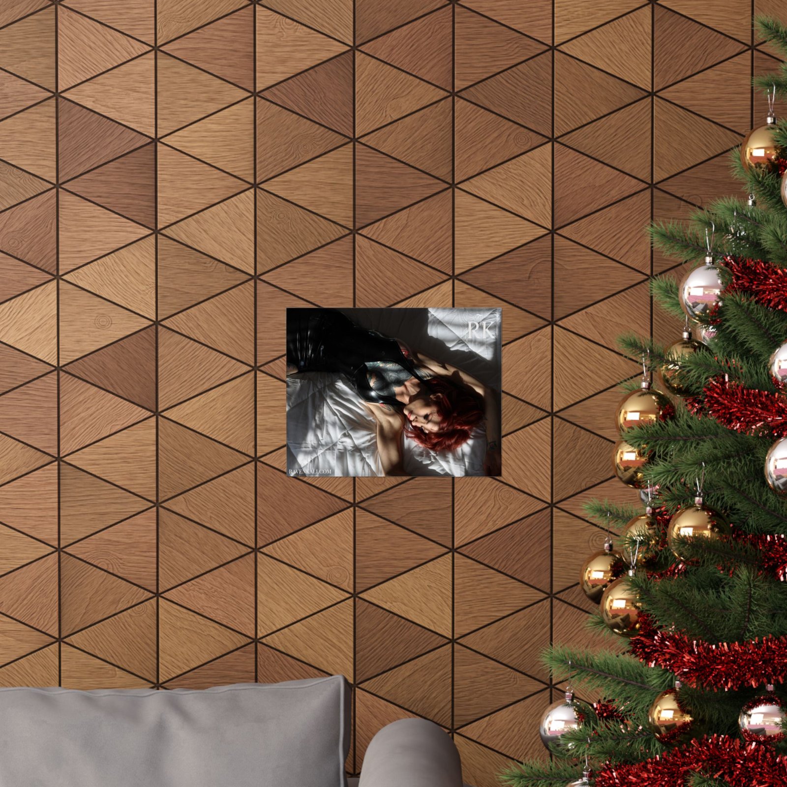 Raven Kali Peering Through Latex Poster - Image 8