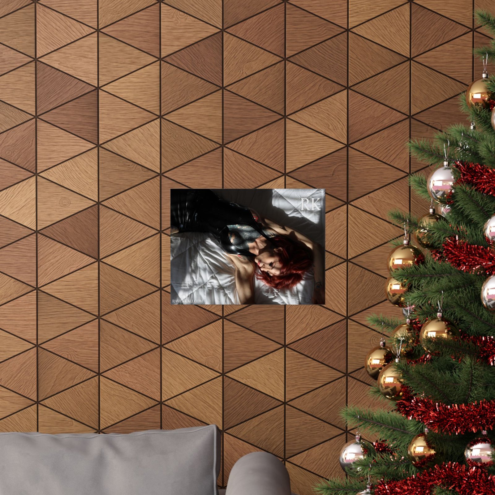 Raven Kali Peering Through Latex Poster - Image 12