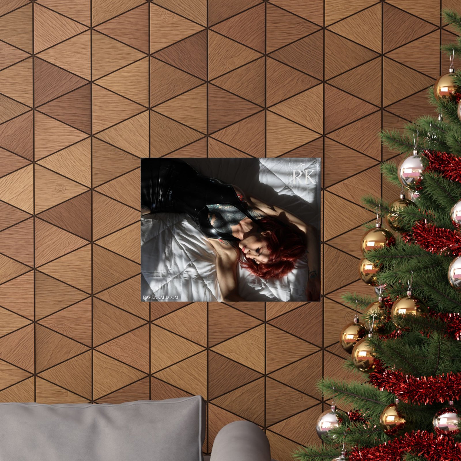 Raven Kali Peering Through Latex Poster - Image 16