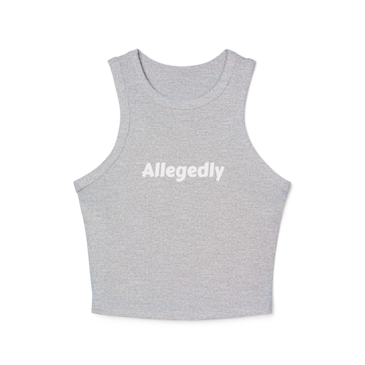 Racer Tank Allegedly Written Cursive Design