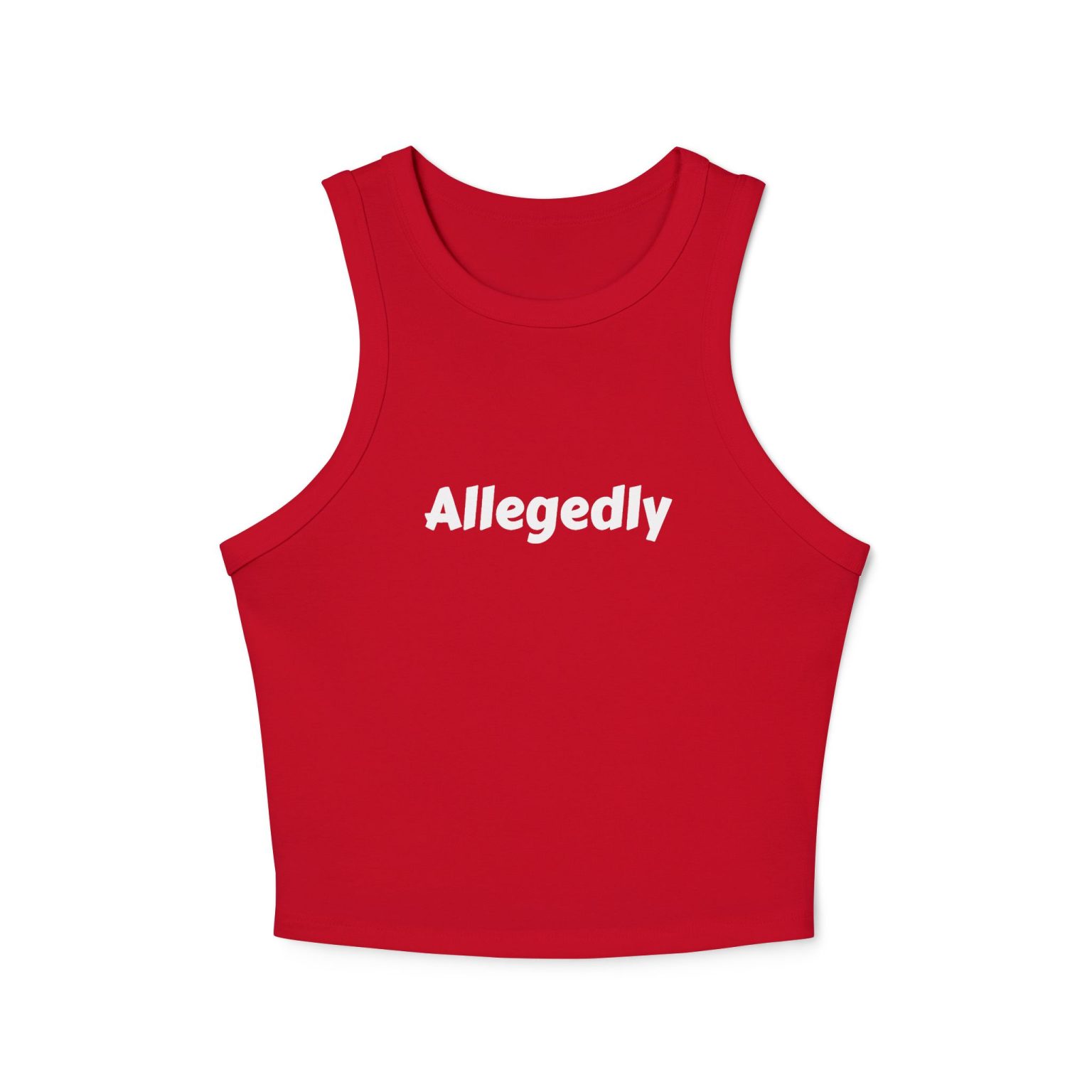 Racer Tank Allegedly Written Cursive Design - Image 9