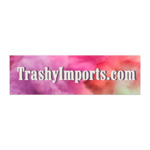 Car Magnet — TrashyImports.com Pink Watercolor Logo Magnetic Decal