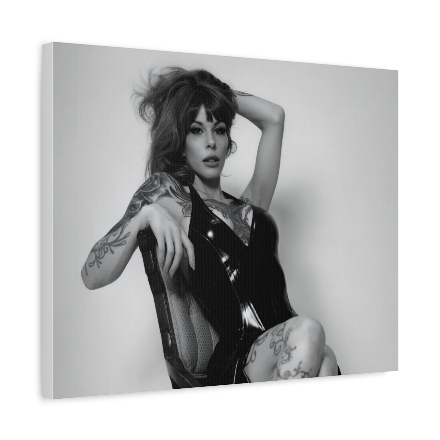 Raven Kali Latex Noir Canvas Print - Image 6