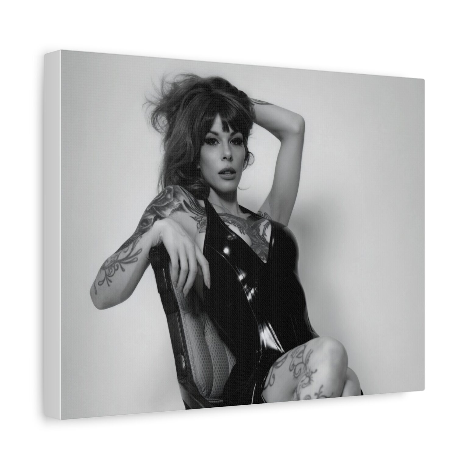 Raven Kali Latex Noir Canvas Print - Image 2