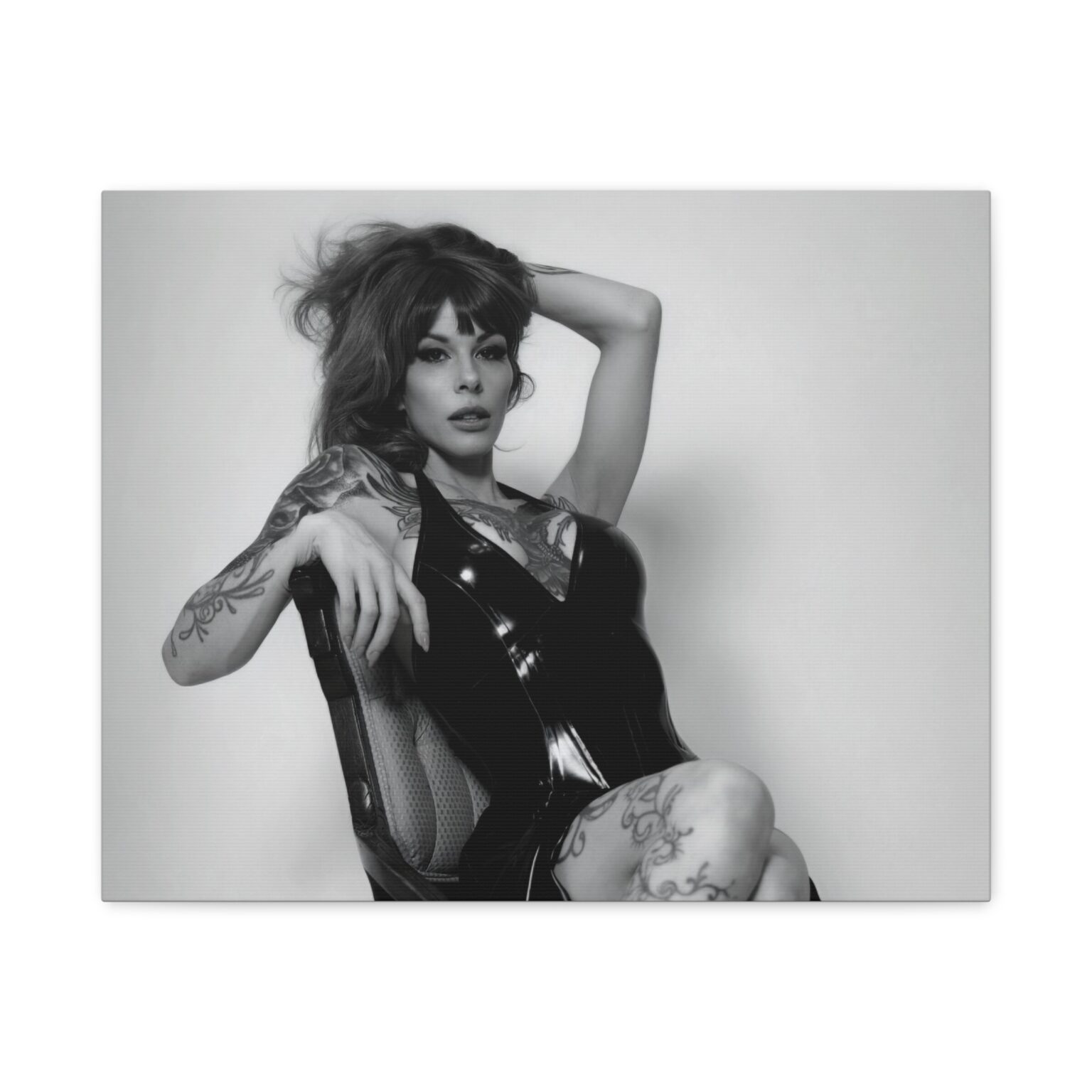 Raven Kali Latex Noir Canvas Print - Image 5
