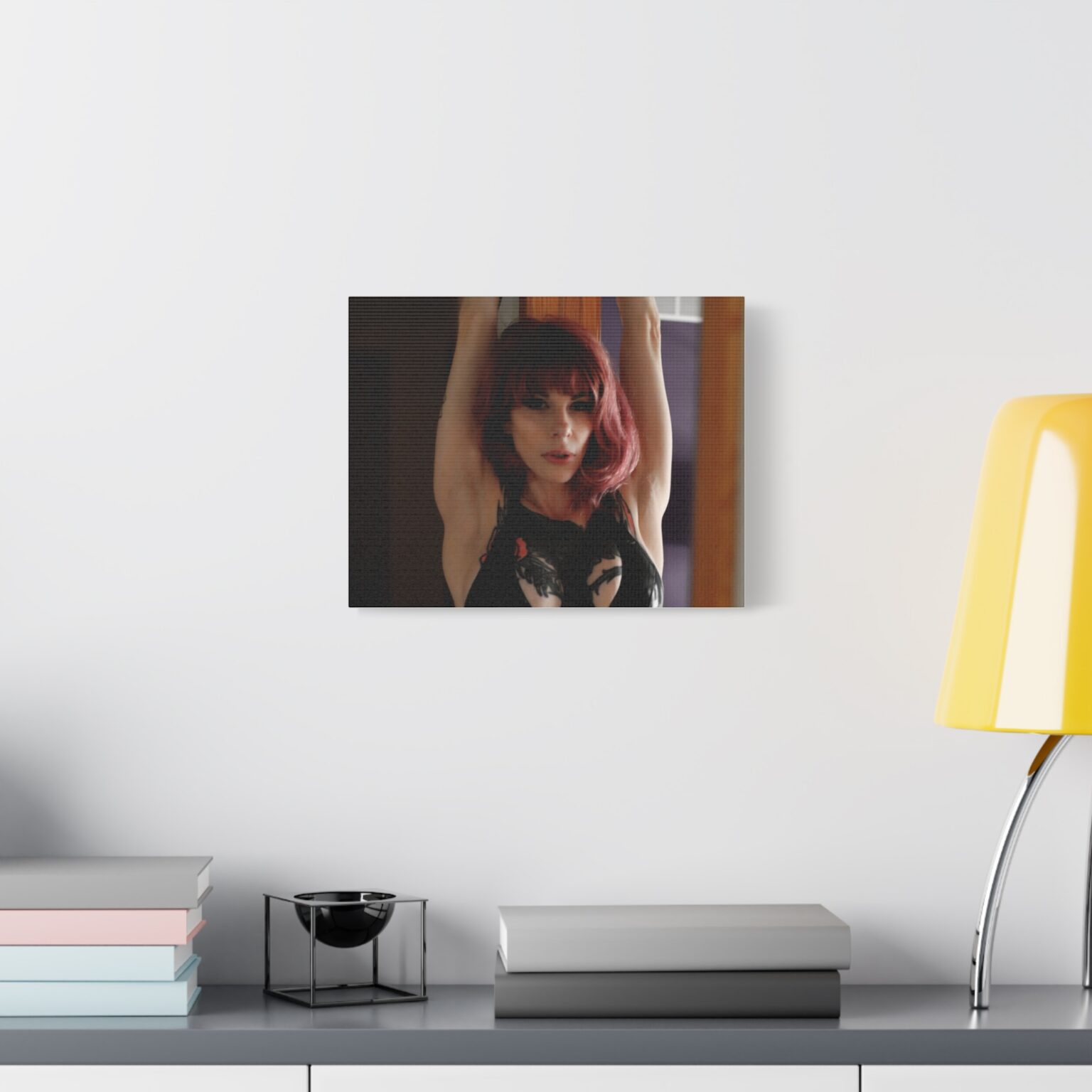 Raven Kali Crimson Canvas Print - Image 3