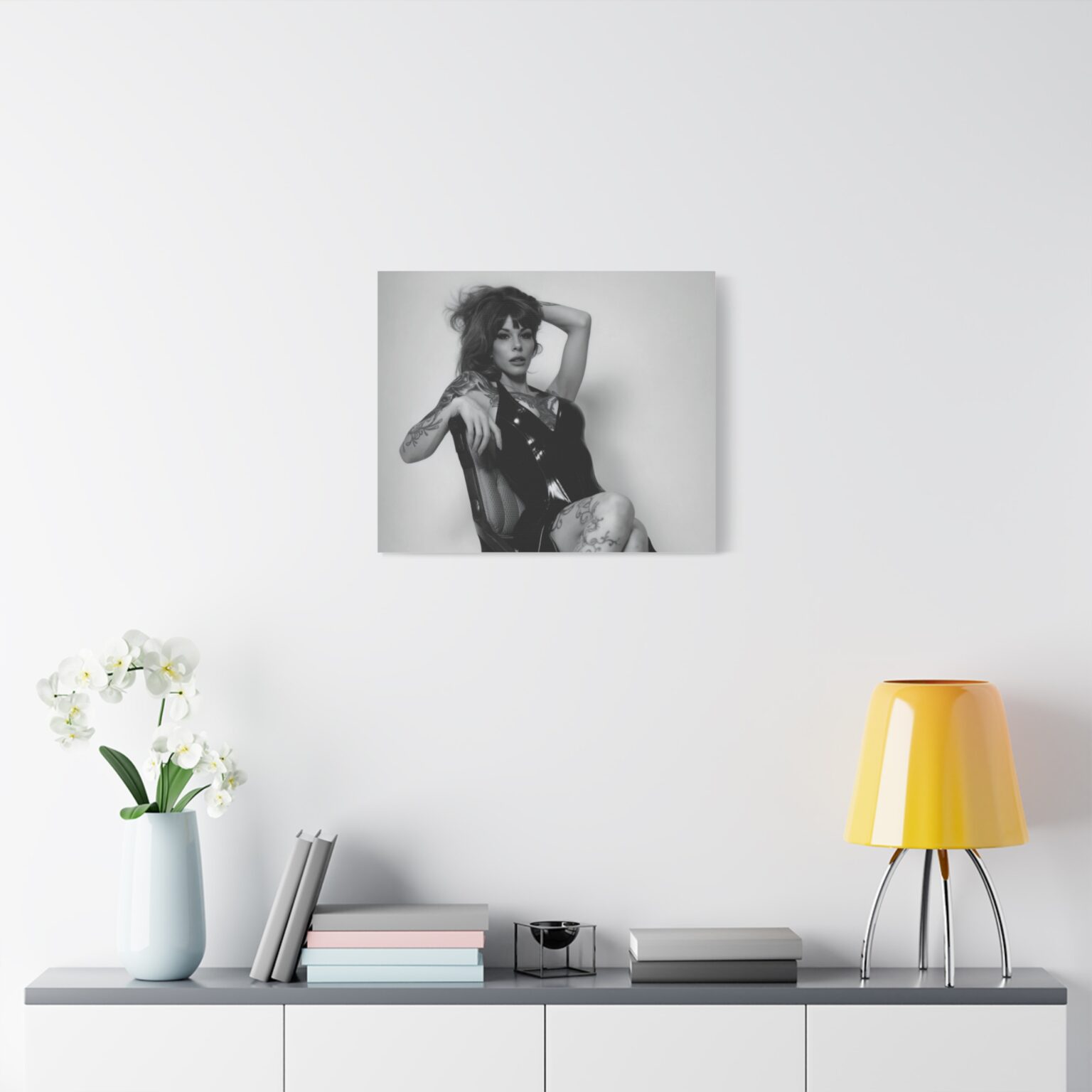 Raven Kali Latex Noir Canvas Print - Image 11