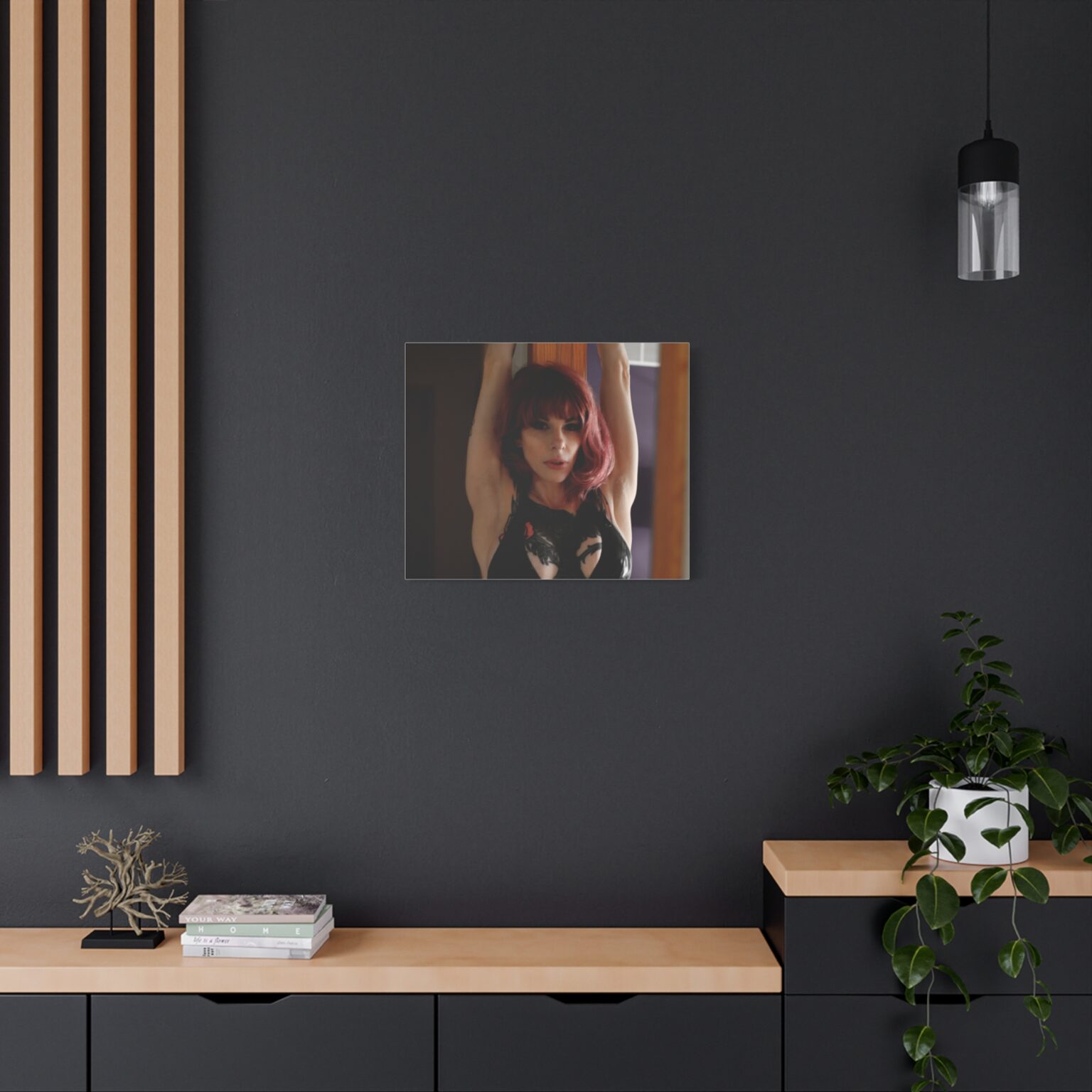 Raven Kali Crimson Canvas Print - Image 12