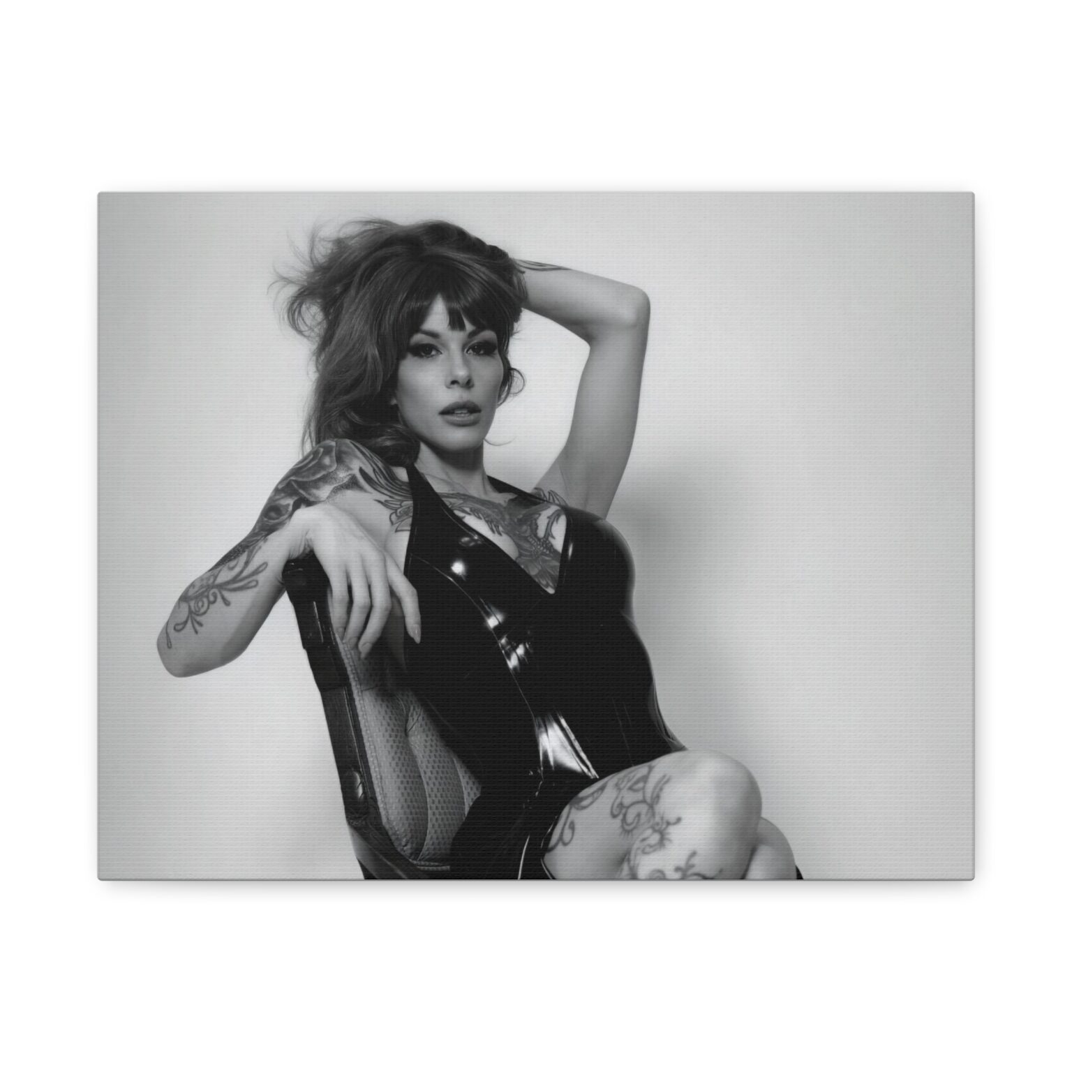 Raven Kali Latex Noir Canvas Print