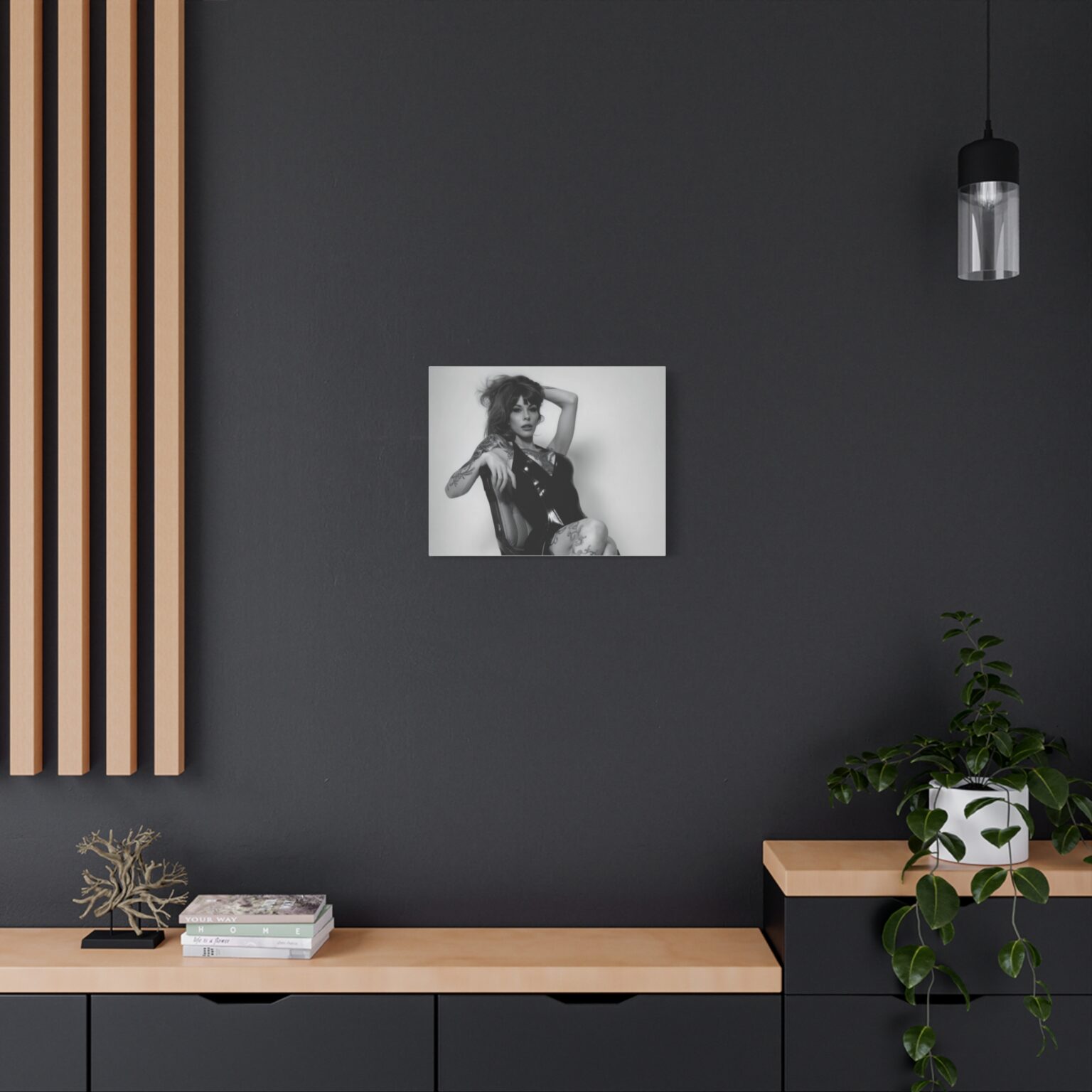 Raven Kali Latex Noir Canvas Print - Image 8