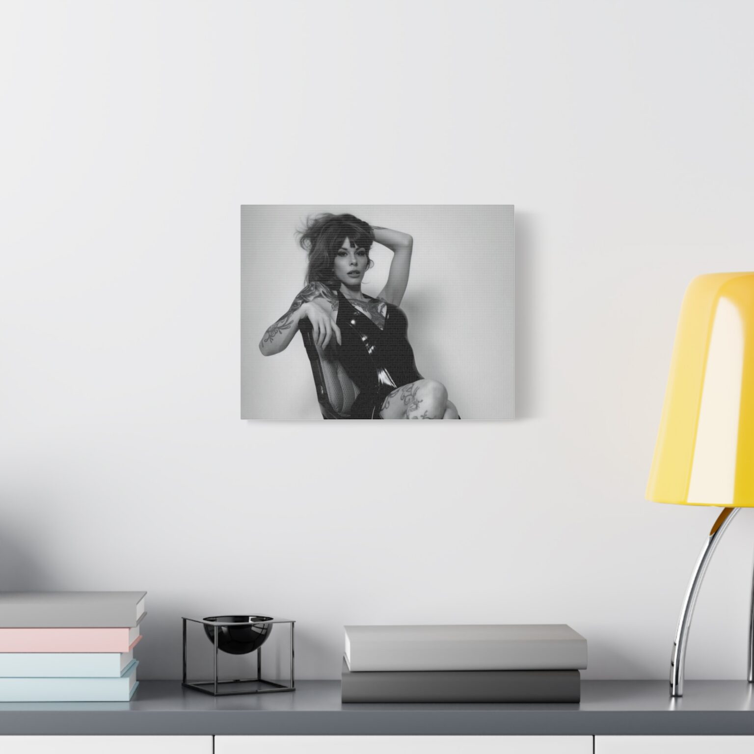 Raven Kali Latex Noir Canvas Print - Image 3