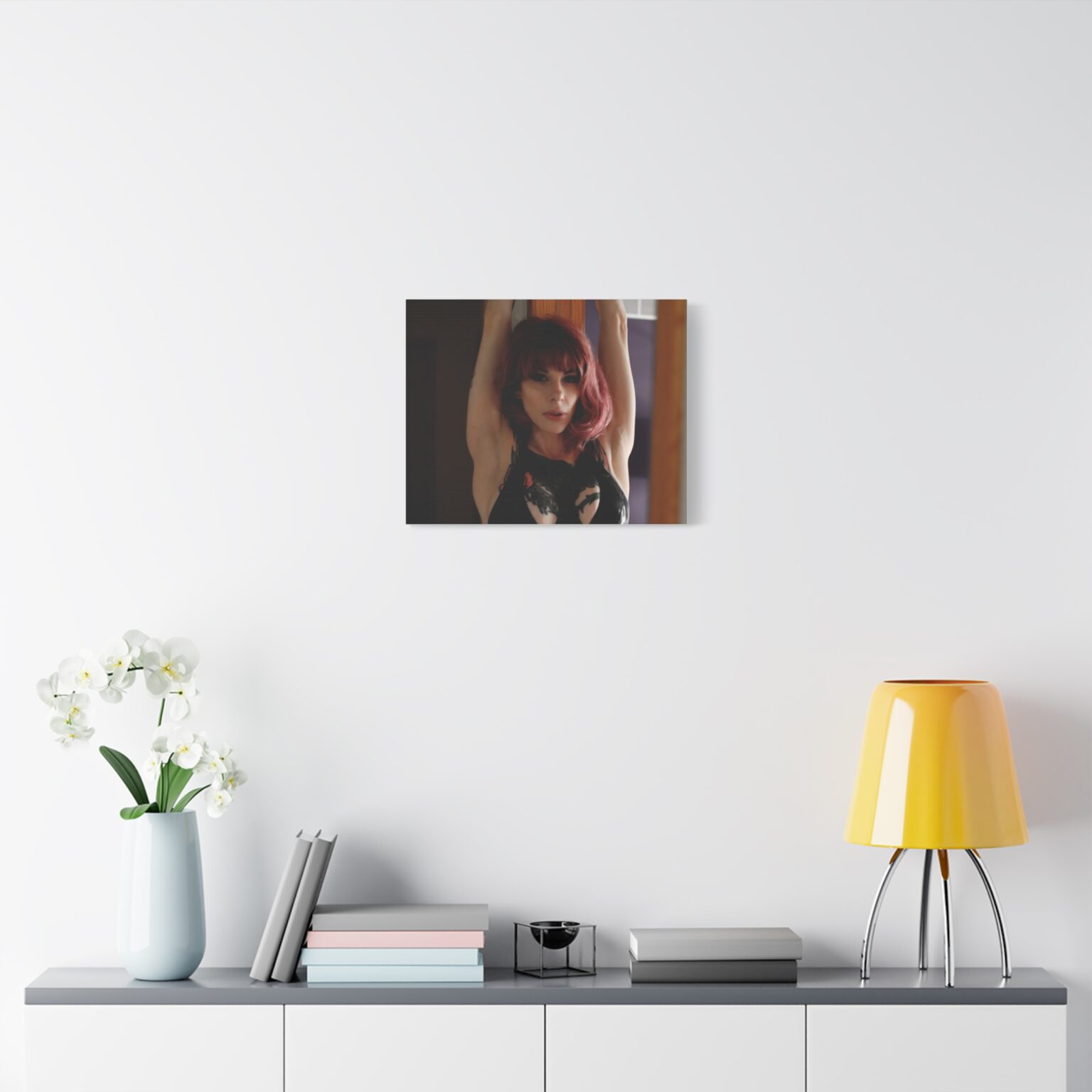 Raven Kali Crimson Canvas Print - Image 7