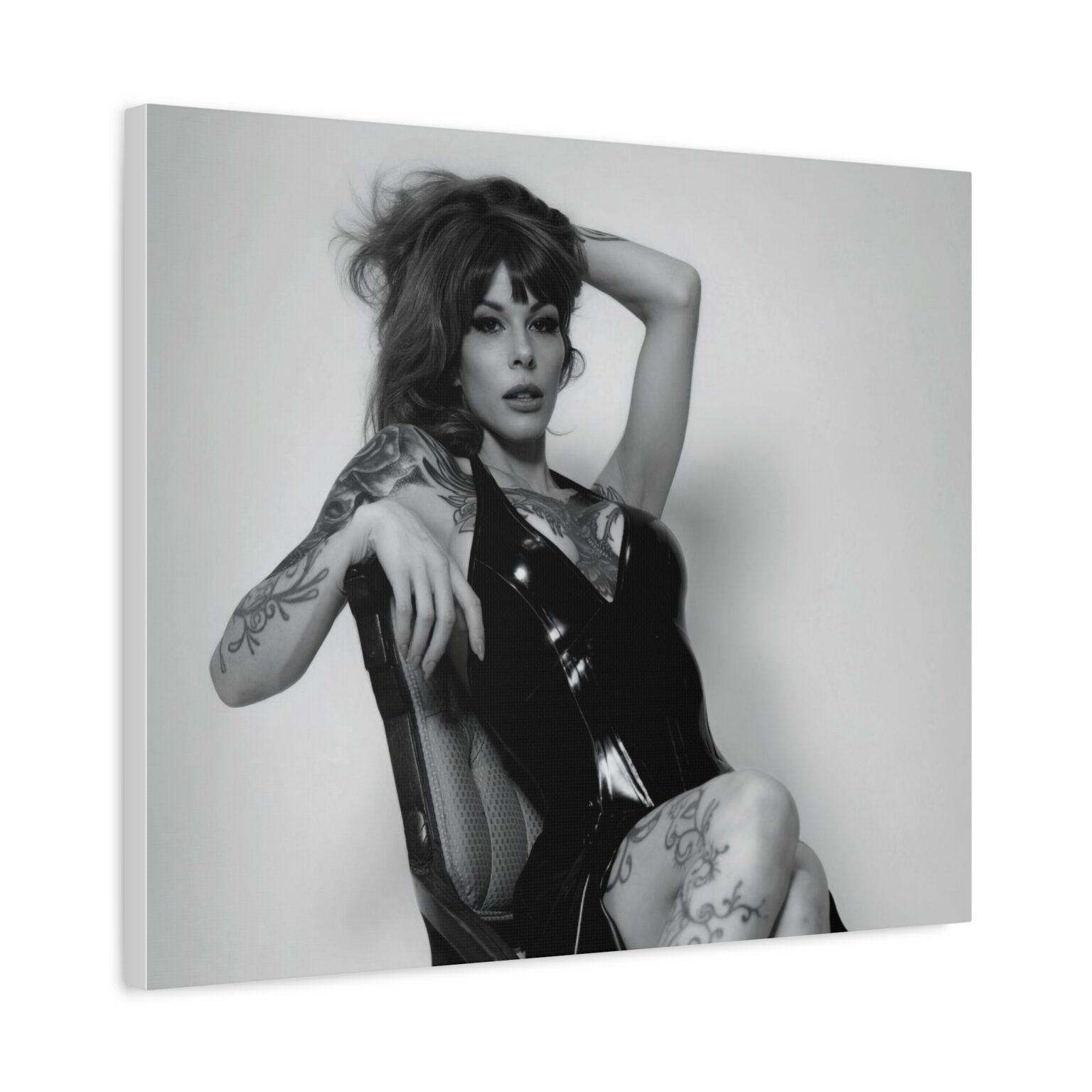 Raven Kali Latex Noir Canvas Print - Image 10