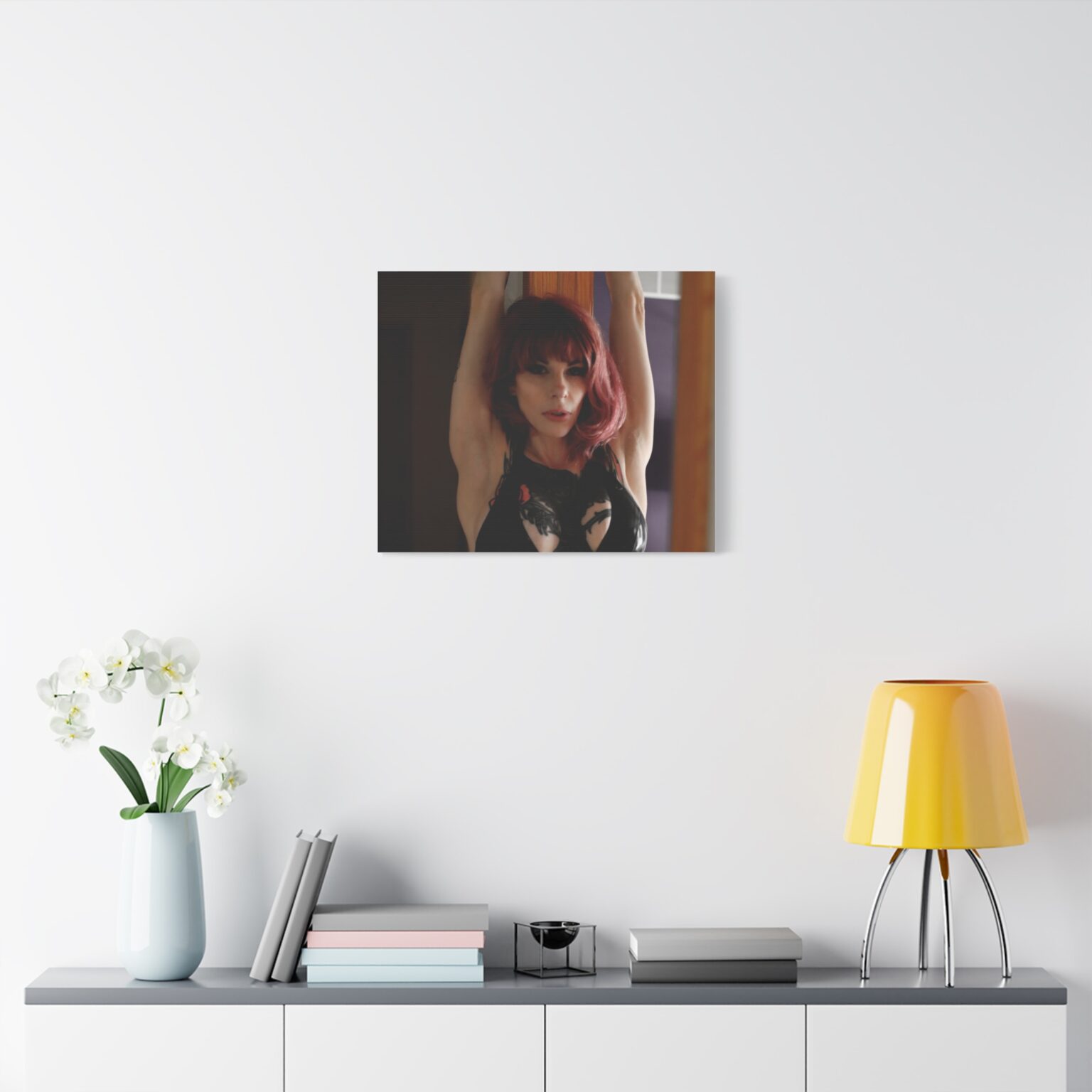 Raven Kali Crimson Canvas Print - Image 11
